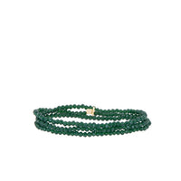 Mini stretch crystal beaded wrap bracelet