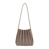 Carrie Mushroom Pleated Vegan Shoulder Bag