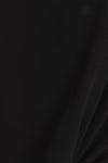 SOLID WOVEN TEE WITH FRONT KNOT DETAIL