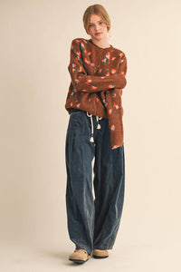 Washed Corduroy Pleated Barrel Pants