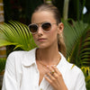 Weston Acetate Round Unisex Sunglasses