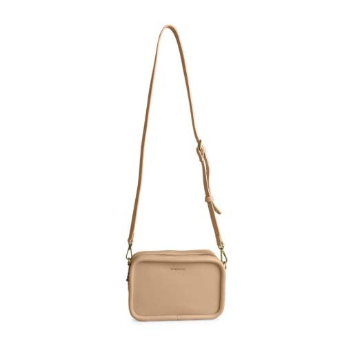 Erika - Recycled Vegan Crossbody Bag - Sand Pebbled