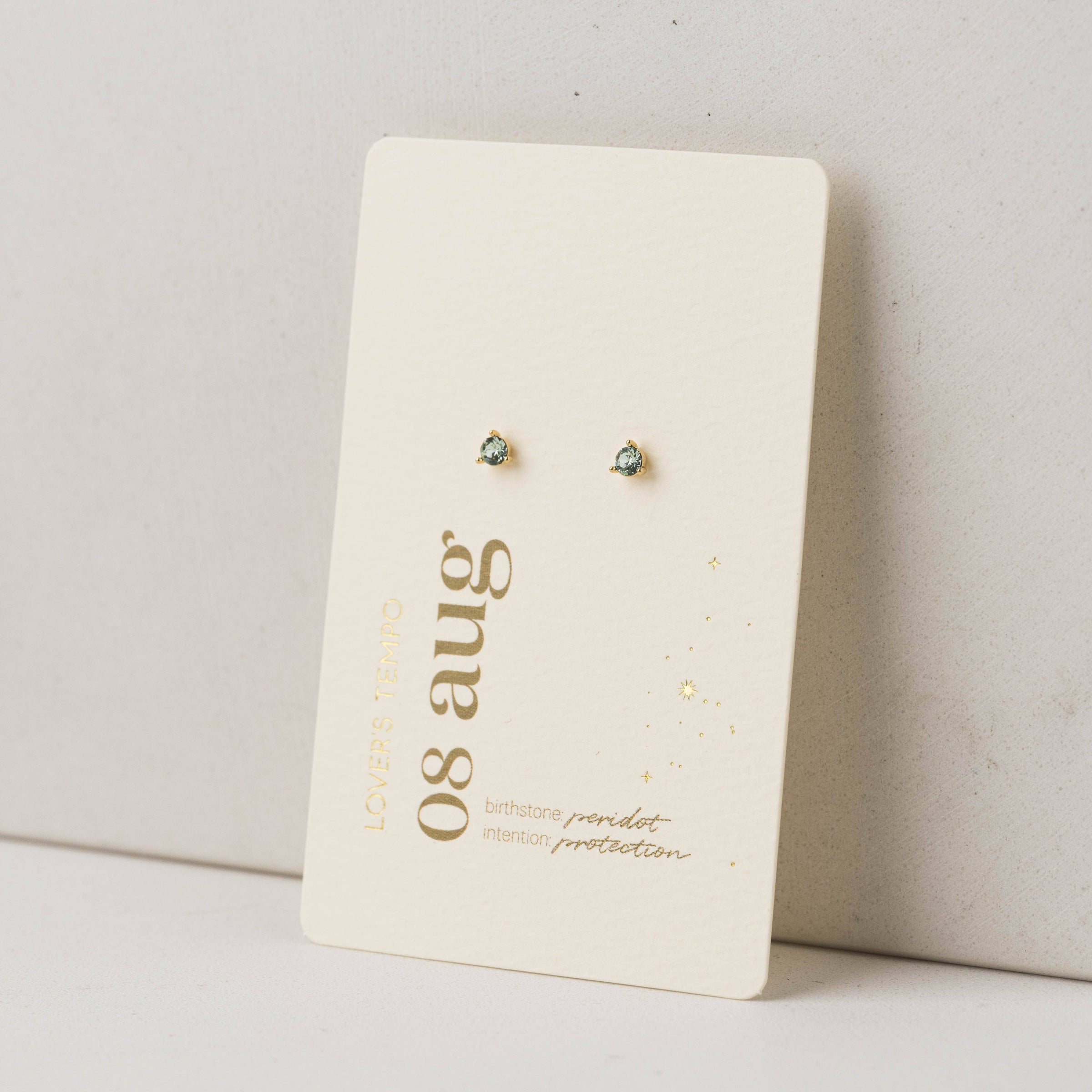 August Kaleidoscope Studs | Birthstone Studs | Crystal Studs