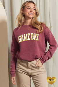 GAME DAY FOIL Mineral Graphic Sweatshirt