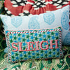 Sleigh Needlepoint Pillow