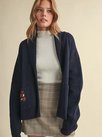 Horse Knit Sweater Cardigan