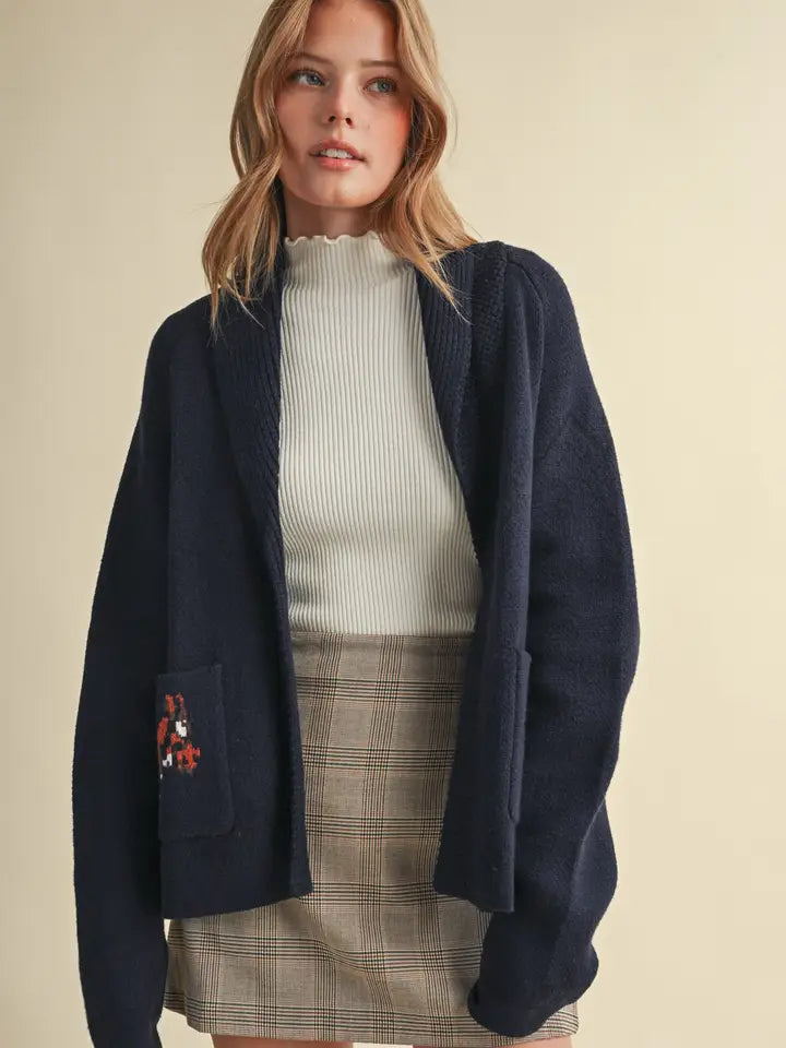 Horse Knit Sweater Cardigan