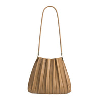 Carrie Pleated Vegan Shoulder Bag