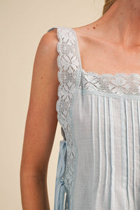 Lace Trim Side Tying Top
