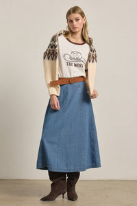 Howdy Cowboy Hat Ringer Tee