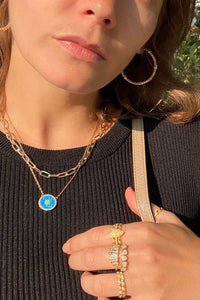 GIA NECKLACE- RAINBOW MOONSTONE