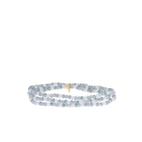 Mini stretch crystal beaded wrap bracelet