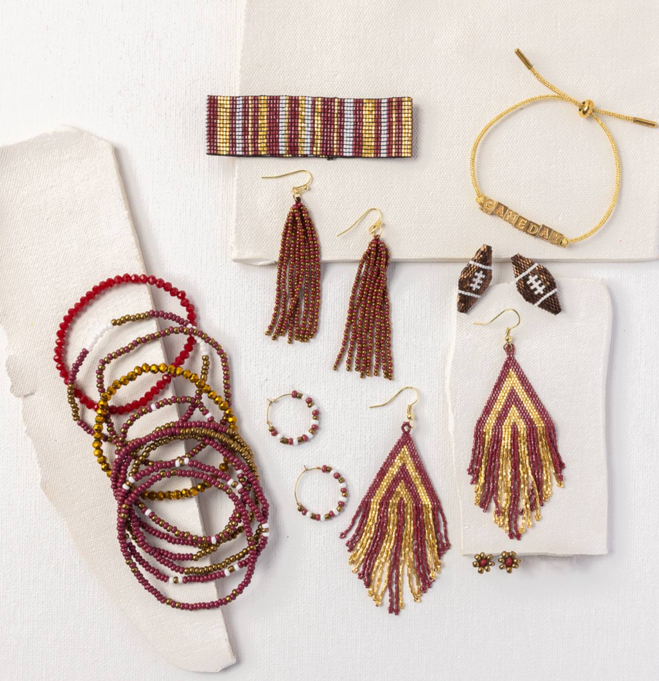 Tassel Seed Bead Earrings