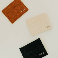 Mariah Woven Small Card Holder Wallet