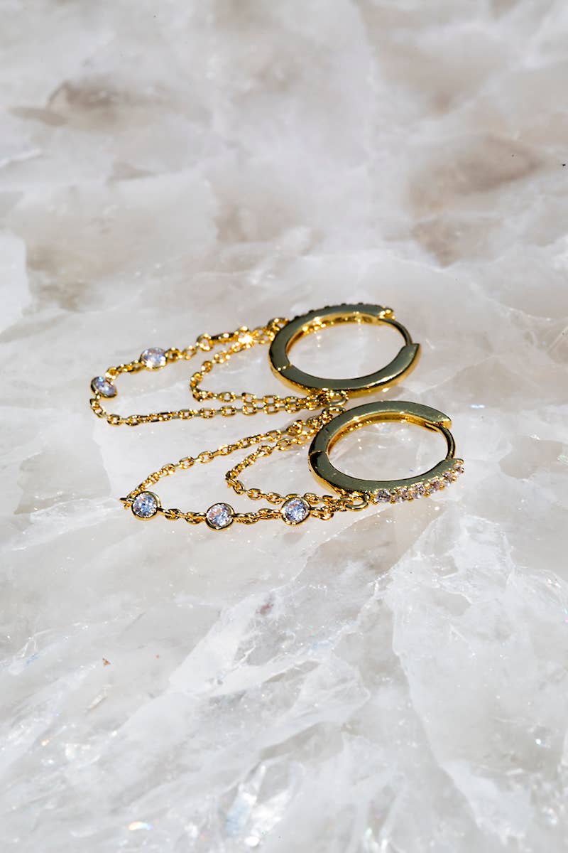TRESOR HUGGIES- 14K GOLD VERMEIL