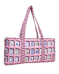 Kaya Mahjong Zippered Game Bag Pink