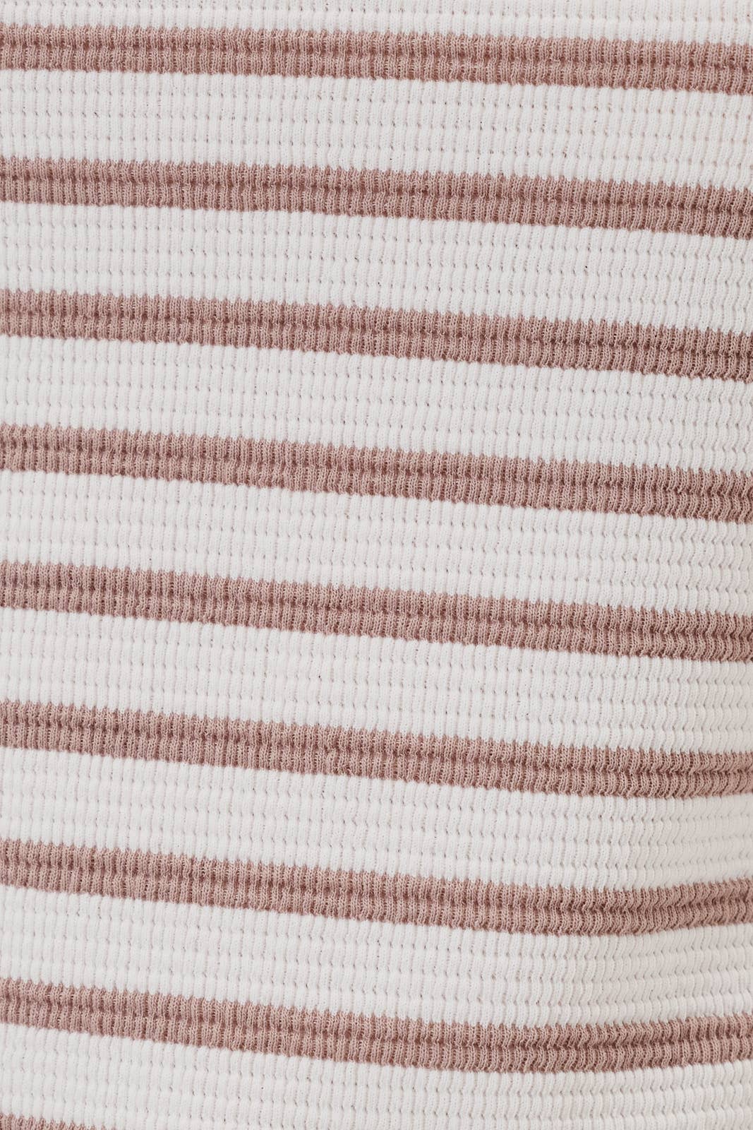 ROUND NECK CROP STRIPE TOP