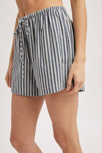 Striped Shorts With Drawstring