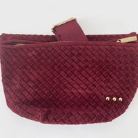 Faux Suede Westlyn Woven Bum Bag