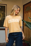 COLORADO Cropped Mineral Graphic Top