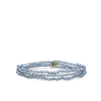 Mini stretch crystal beaded wrap bracelet