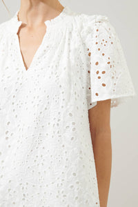 Rain or Shine Eyelet Top