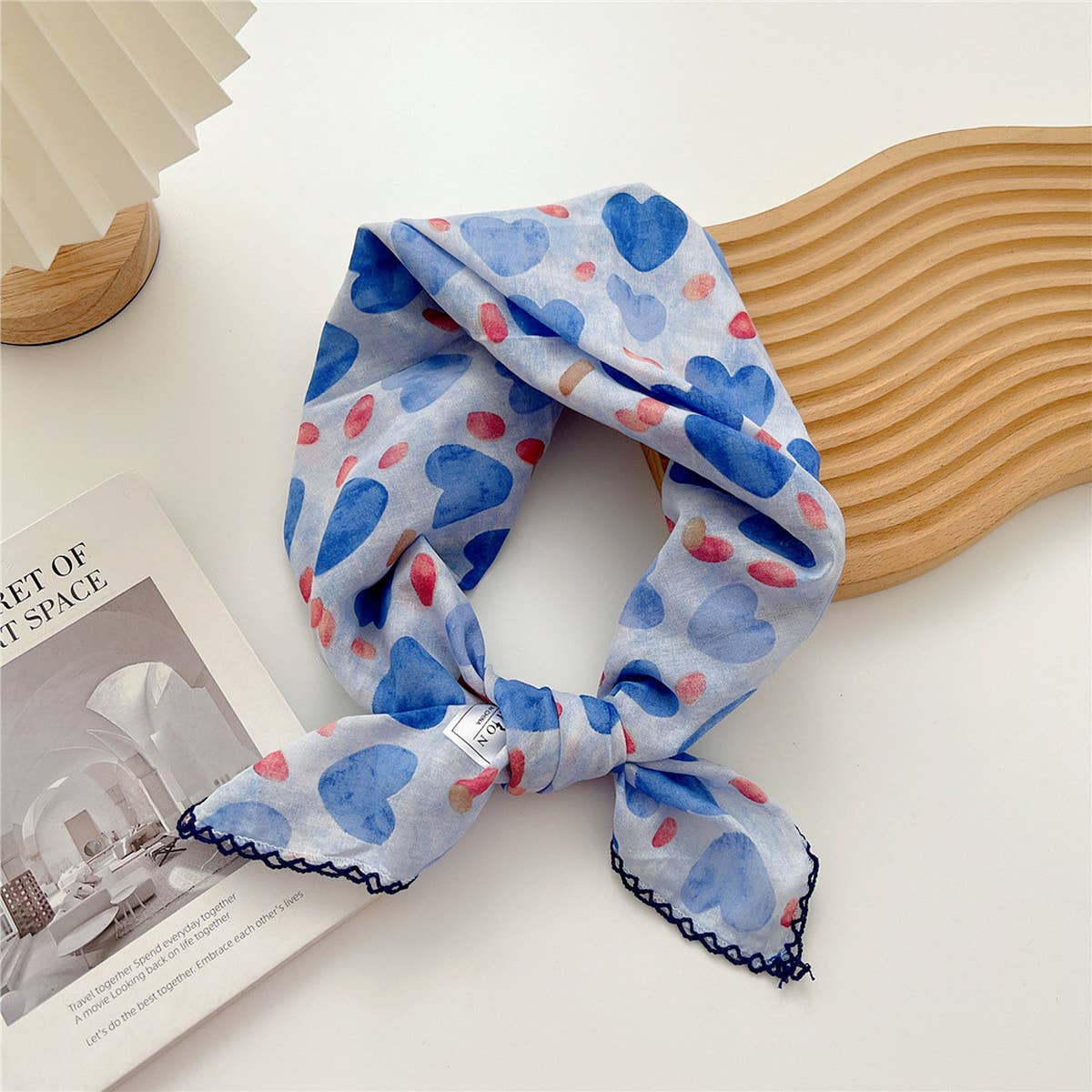 Cotton Linen Square Scarf