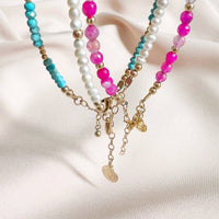 Free Spirit Dainty Turquoise Beaded Gold Filled Bracelet