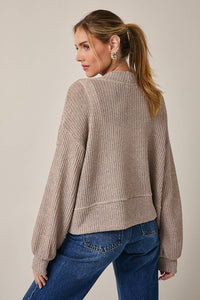 LONG SLEEVE CROPPED CARDIGAN