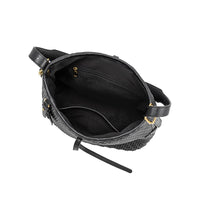 Thalia Black Recycled Vegan Leather Tote Bag