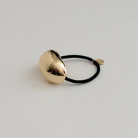 Bold Crescent Metal Cuff Hair Tie | Gold