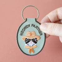 Meowdy Partner Embroidered Keychain