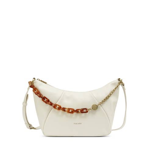 Zuri - Recycled Vegan Shoulder Bag - Coconut Cream