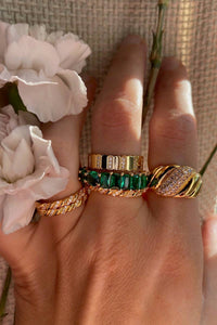 FLASH RING- 14K GOLD VERMEIL