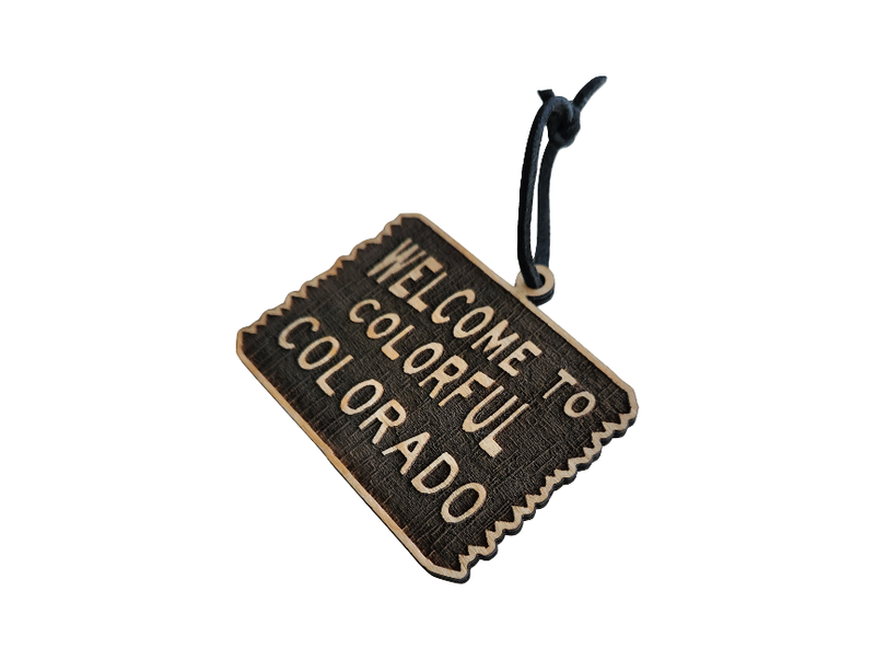 Welcome to Colorado | Wooden Ornament - Birch
