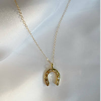 Giddy Up Horseshoe Bachelorette Necklace Gold Filled