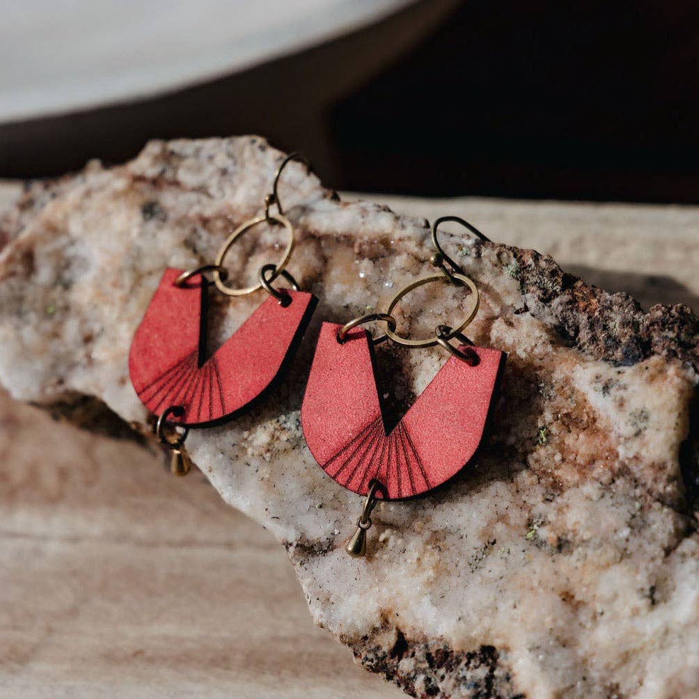 Salida Earring (small) in Terracotta