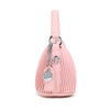 Ella Crossbody  -  Recycled Vegan Bag  - Light Pink Pleated
