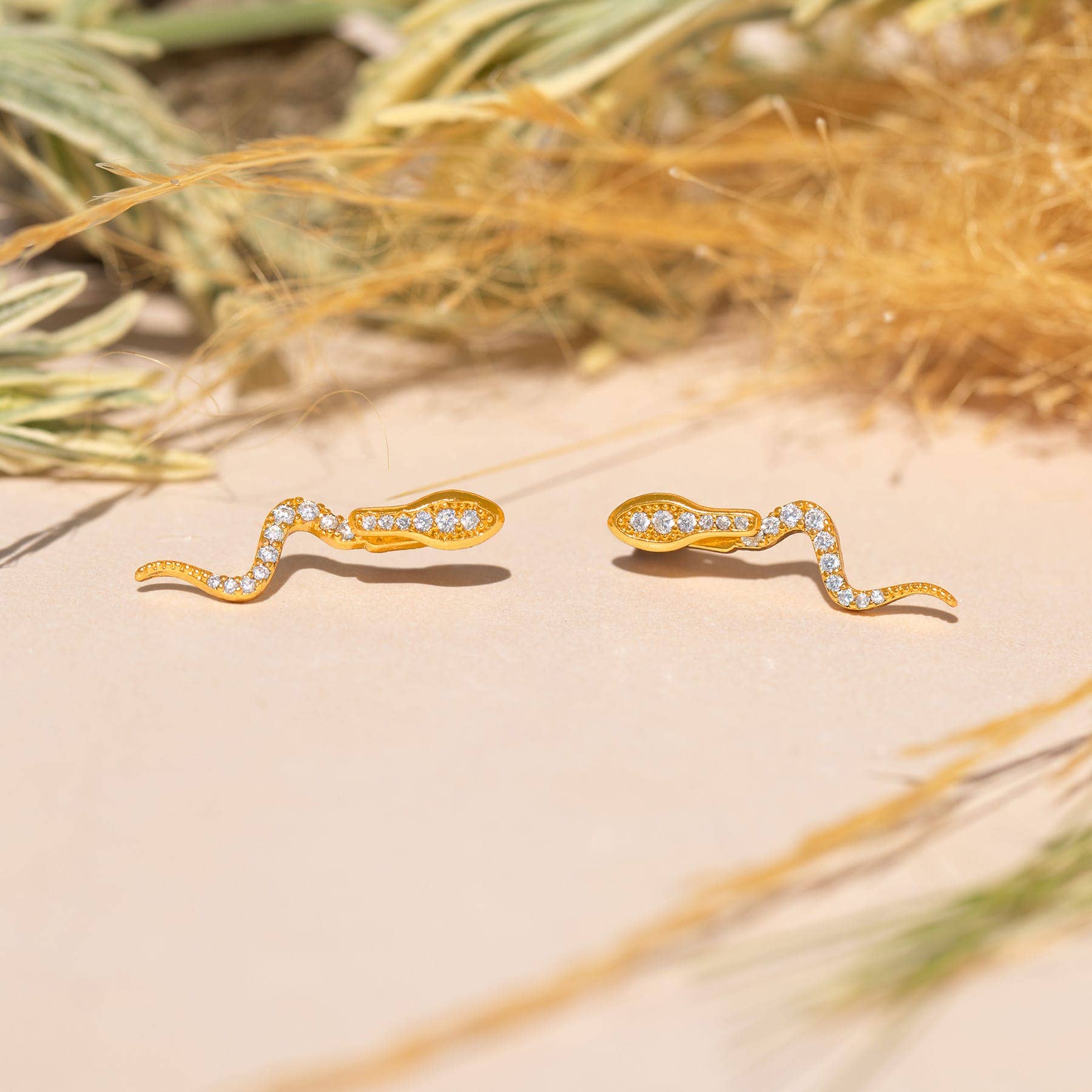 Python Ear Jacket Earrings