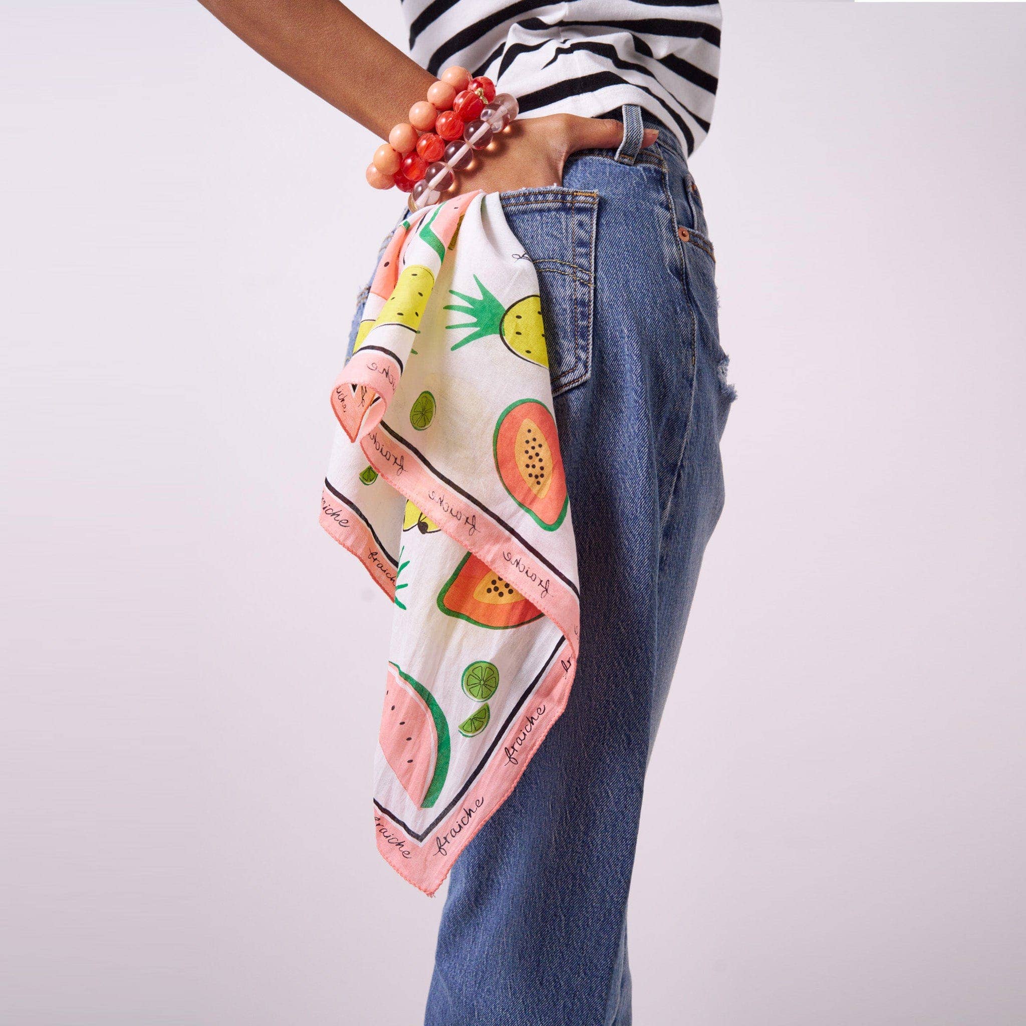 Carson Fruit Print Scarf