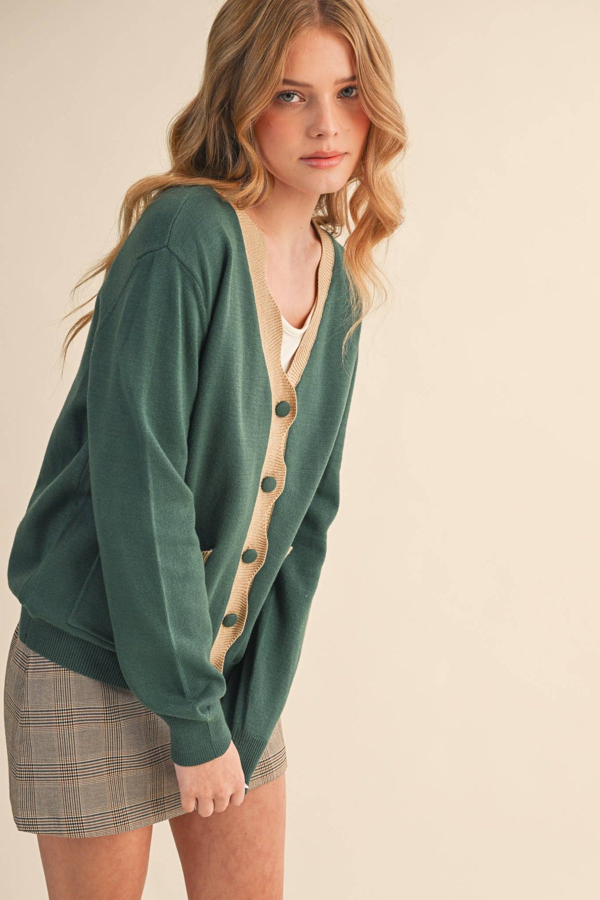 Scalloped Sweater Cardigan