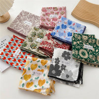 Cotton Linen Square Scarf