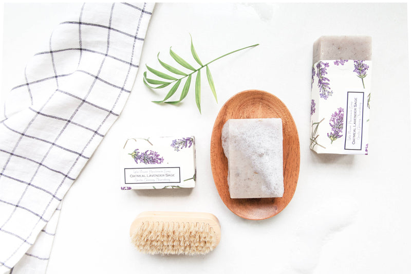 Oatmeal Lavender Sage Handmade Soap