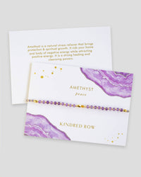 Amethyst Healing Gemstone Stacking Bracelet