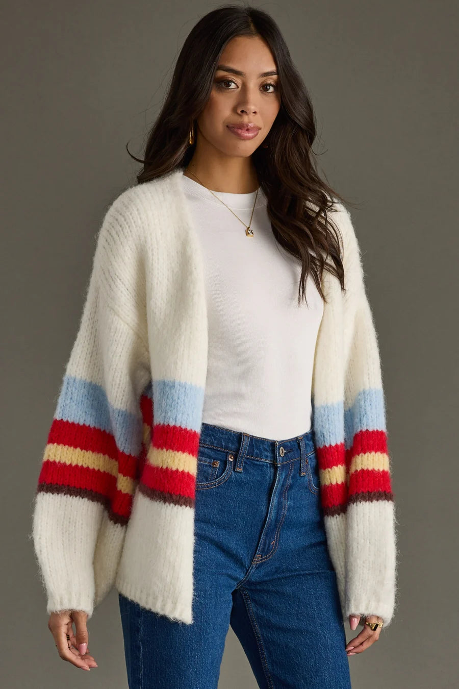 The Monica Striped Cardigan