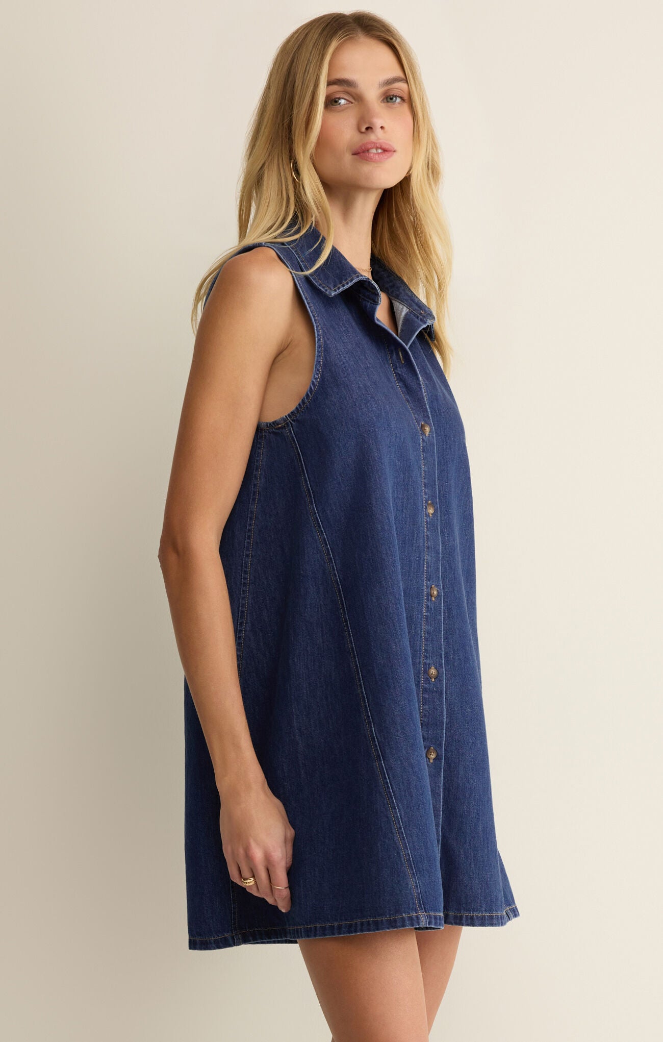 Z Supply New Day Denim Mini Dress