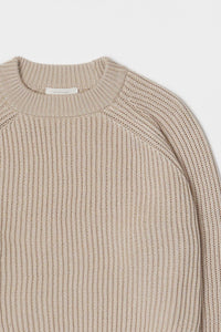 The Devin Sweater | Two Tone Cropped  Ribbed Sweater