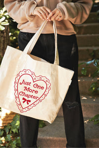 JUST ONE MORE CHAPTER Canvas Tote Bag