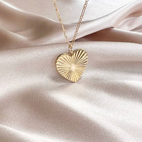 Soulmate Heart Necklace Gold Filled