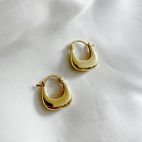 Shaina Hoops Earrings Gold Filled